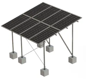 Solarpanel-Montagestruktursatz feuerverzinkte Oberflächenbehandlung