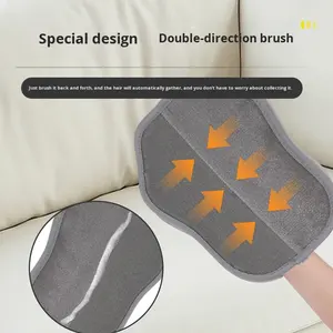 Gants électrostatiques réutilisables en polyester de haute qualité pour enlever les poils d'animaux, nouvelle technologie pour une élimination efficace des poils de chat <span class=keywords><strong>Ishow</strong></span> PG888 - Product Image 4