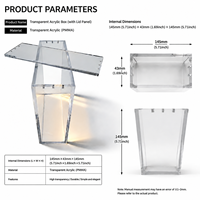 Boîte de présentation magnétique transparente en acrylique écologique personnalisée pour la boîte de boosters japonaise 151 SV2-A Slim, anti-jaunissement, marque XC