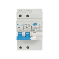 Interruptor Automático Magnetotérmico en Miniatura TMRO10-63, Tipo AC, 6KA, Rcbo, 2 Polos, 40 Amperios