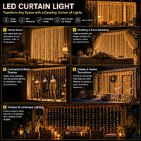 Guirlandes LED de 10 m à haute luminosité, indice de protection IP65, 220 V, 600 LED, pour la décoration extérieure des bâtiments, des avant-toits et des fêtes de Noël
