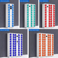 Armoire à téléphones intelligents avec serrure, casier de rangement électronique, armoire de rangement pour téléphones portables pour salle de réunion, porte transparente en acrylique
