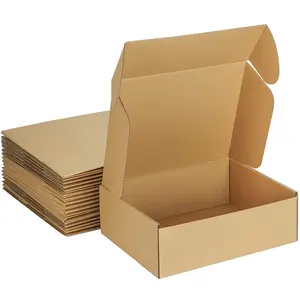 Boîte de livraison ondulé avec Logo personnalisé, coffret en carton pour la livraison, emballage de papier, littéraire, boîtes de livraison artisanale