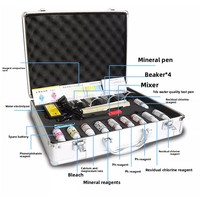 Kit de Prueba de Calidad del Agua, TDS, pH, Cloro Residual, Amoníaco, Nitrógeno, Reactivos para Uso en Acuicultura