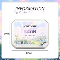 HONEY GIRL Nouveau Satin Pat Pat Gel 9 Couleur LED UV Soak-Off Style Français Vernis À Ongles Personnalisé Nail Art Peinture Privé Blooming Gel