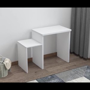 Coiffeuse Maquillage Moderne et Minimaliste, <span class=keywords><strong>Table</strong></span> Compacte avec Miroir pour Chambres et Appartements - Product Image 4