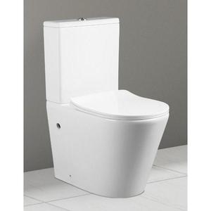 Inodoro de Dos Piezas de Cerámica Blanca CR LE-8380, 605x370x800mm, Montaje en Suelo, Descarga Directa - Product Image 1