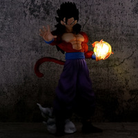 Nouvelle figurine Goku en PVC noir et blanc de 27,5 cm, modèle d'ornement, statue de personnage de dessin animé des Dragon Balls, jouet artisanal, cadeau