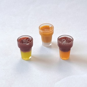 100 pièces de figurines miniatures en résine en forme de tasses à café, ornements 3D pour maison de poupée, mugs à boisson, pour la fabrication de bijoux, les fêtes et le bricolage - Product Image 2
