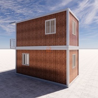 Maisons préfabriquées portables à faible coût, à deux étages, à une pièce, en kit, unités de 20 et 40 pieds, modernes, pour usage scolaire, conteneurs habitables préfabriqués