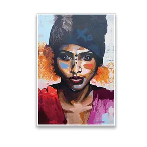 墙家居装饰现代非洲妇女艺术人物绘画