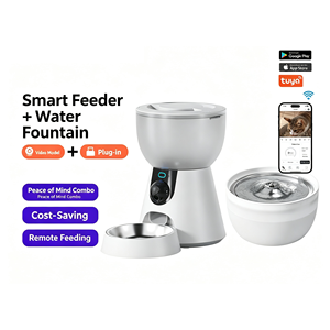 Combinazione Distributore Automatico di Cibo per Animali 4L e Fontana d'Acqua 3L con Telecamera 2K, WiFi Dual Band, Visione Notturna e Alimentazione Remota per Gatti - Product Image 4
