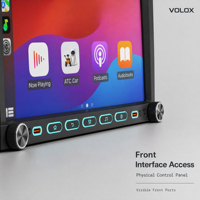 Lecteur multimédia automobile OLED 9 pouces avec DSP, GPS, double bouton rotatif, boutons physiques, Wi-Fi intégré et écran tactile pour mise à niveau du tableau de bord