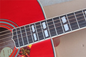 Flyoung Cherry Sunburst 41 Inch Acoustic Guitar Top Solid Classical Guitar <b>Stringed</b> <b>Instruments</b> - Product Image 3
