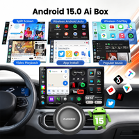PlayAiBox Android15 Qualcomm 6350 Boîte AI CarPlay sans fil 8GB+128GB Réseau 5G GPS intégré Prise en charge du Play Store/YouTube/Netflix