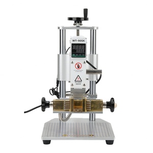 Machine de gaufrage manuelle à chaud pour lettres alphabétiques en laiton, moule en laiton pour logo, machine de marquage à chaud - Product Image 1