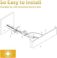 Aipsun Luminaire de salle de bain moderne blanc mat avec éclairage LED vers le haut et vers le bas, luminaires muraux pour salle de bain, lumière chaude 3000K