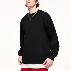 T-shirt à manches longues imprimé réfléchissant à séchage rapide, nouvelle collection Printemps/Été 2026, tendance, coupe ample, couleur unie - Product Image 1