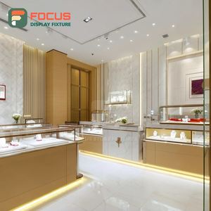 Custom Jewelry Store Interior Display Wood <b>Frame</b> Boutique Space Display Cabinet - Product Image 4