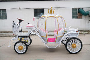 Chariot de balade électrique de type citrouille, thème Princesse Cendrillon, pour mariage, visites de parcs, défilés et décoration, de fabrication industrielle - Product Image 3