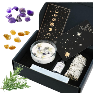 Kit d'<span class=keywords><strong>initiation</strong></span> énergétique spirituelle pour femmes BALGELI, rituel de manifestation, accessoires de méditation des chakras, coffrets cadeaux <span class=keywords><strong>Reiki</strong></span> - Product Image 1