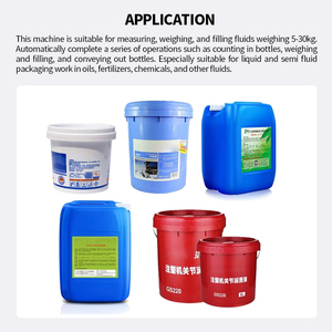 Fertilizante líquido automático Pintura Pegamento Aceite <span class=keywords><strong>lubricante</strong></span> Pesaje Barril grande Pintura al óleo Máquina de llenado de líquidos químicos - Product Image 2