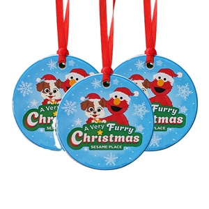 Boules de <span class=keywords><strong>Noël</strong></span> en verre rondes de 3 pouces, vierges pour sublimation, décorations de <span class=keywords><strong>Noël</strong></span> double face - Product Image 6