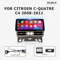Para CITROEN 2008/C4 2011-12,3 marco estéreo de coche Android plateado 10,25 pulgadas/pulgadas reproductor Multimedia de montaje en tablero GPS portátil