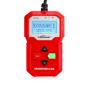 เครื่องอ่านโค้ดรถยนต์ KW590 OBD2 ของแท้ 100% พร้อมจอ LCD แสดงผลโค้ดข้อผิดพลาดสำหรับการวินิจฉัย ใช้งานได้กับรถยนต์ทั่วไป - Product Image 1