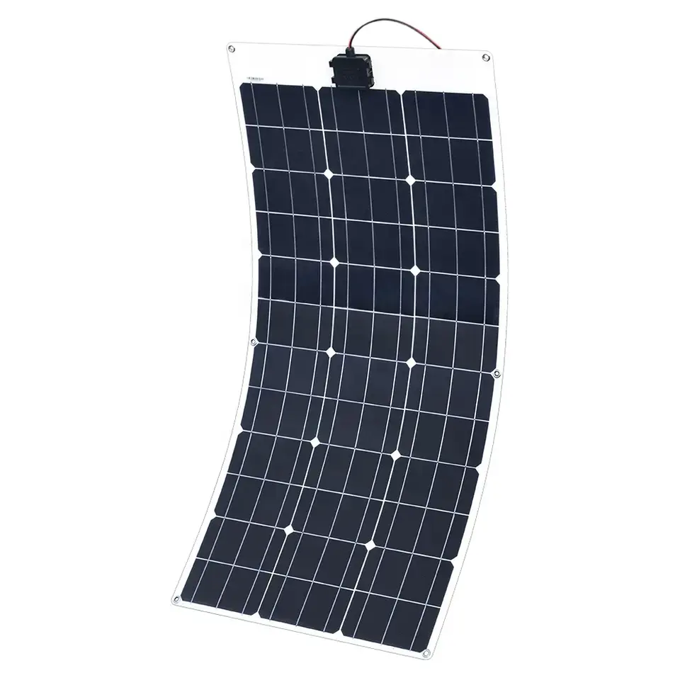 핫 세일 유연한 휴대용 태양 전지 패널 110W 100W 80W PV 모듈 캐러밴, 보트 및 캐빈 홈 에너지 시스템