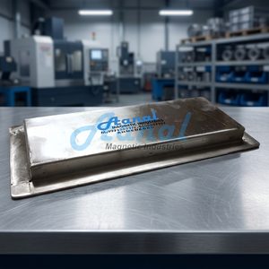 Séparateur magnétique suspendu robuste en acier inoxydable industriel pour trémie et chute, équipement de rejet des ferrailles - Product Image 3