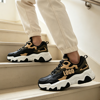 Chaussures de sport pour hommes, baskets de mode variées, logo personnalisé, résistantes, en PU, à lacets, chaussures de sport décontractées