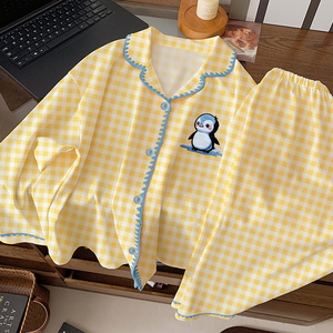 Conjunto <span class=keywords><strong>de</strong></span> <span class=keywords><strong>Pijama</strong></span> <span class=keywords><strong>de</strong></span> Manga Larga con Estampado <span class=keywords><strong>de</strong></span> <span class=keywords><strong>Pingüino</strong></span> <span class=keywords><strong>de</strong></span> Dibujos Animados para <span class=keywords><strong>Mujer</strong></span>, Venta al por Mayor - Product Image 4