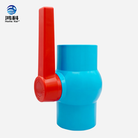 Vanne à boisseau sphérique en PVC bleu de haute qualité 1/2''-4'' pour l'irrigation et la construction, utilisée en Thaïlande, au Cambodge et en Birmanie