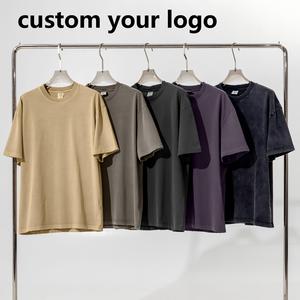 เสื้อยืดคอกลมแขนสั้นผู้ชาย ผ้าฝ้ายสีพื้น ทรงปกติ สวมใส่สบาย ระบายอากาศได้ดี  ออกแบบโลโก้ได้ตามต้องการ - Product Image 1