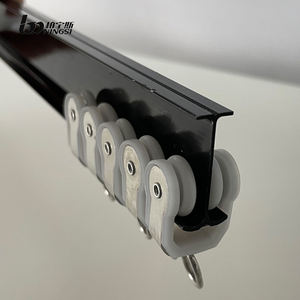 현대 긴 구부릴 수있는 알루미늄 합금 천장 커튼 레일 가정용 커튼 폴 트랙 액세서리를위한 숨겨진 상단 설치 - Product Image 2