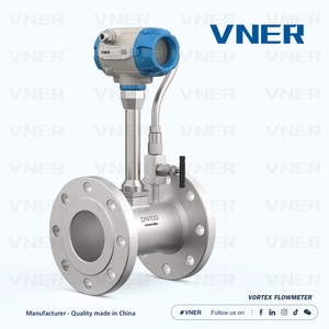 เครื่องวัดอัตราการไหลแบบดิจิตอล Vortex ตอบสนองรวดเร็ว สำหรับการวัดน้ำ/ของเหลว DN15 ความแม่นยำสูง พร้อมหน้าแปลนสแตนเลส รุ่น OEM MA80T - Product Image 5