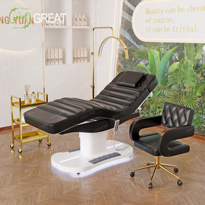 Muebles modernos para salón de belleza superventas, cama de pestañas faciales curvadas, cama de masaje con Base blanca eléctrica de alta calidad - Product Image 4