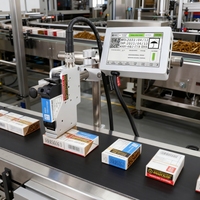 Printer Inkjet Termal Inframerah Industri Docod Online T180E 12.7mm Mesin Pengkodean Barcode Tij Otomatis Printer Label Tanggal Kedaluwarsa