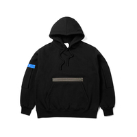 Ensemble de survêtement streetwear 2 pièces pour homme, personnalisé, en molleton de coton 500 g/m², coupe oversize et carrée, avec épaules tombantes, style cargo, comprenant un sweat à capuche zippé avec poche kangourou et un pantalon jogger