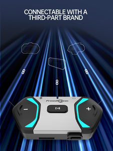 Freedconn Free + Bluetooth maglia 5.2 2.0 accessori moto ABS lungo raggio Bluetooth citofono cuffia moto - Product Image 3