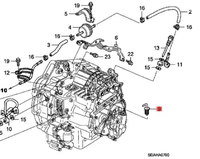 Bouchon de remplissage de transmission ATF, 2 pièces, pour Honda Accord 2003-2007 CRV 2007-2014 25615RCL003