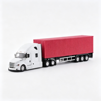 Modèle de camion de transport logistique miniature de qualité supérieure à l'échelle 1:50, à personnaliser soi-même, cadeau d'affaires, collection, décoration de bureau