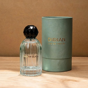 Nuevo Producto: Botella de Perfume con Rayas Verticales Cilíndricas de 100 ml, Botella de Perfume Vacía de Diseño en Vidrio con Paquete de Regalo - Product Image 4
