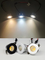 Spot LED Mini 3W encastrable pour plafond, vitrine et armoire, AC110-220V, idéal pour chambre et cuisine - Vente Flash