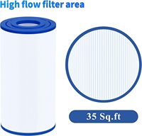 Filtre Cryspool compatible avec C-4335, PRB35-IN, FC-2385, 35 Sq. Lot de 2 cartouches filtrantes pour spa, support OEM