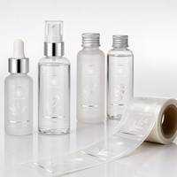 Etiquetas Personalizadas para Botellas de Cosméticos Transparentes, Pegatinas de Vinilo Transparentes Resistentes al Agua en Rollo
