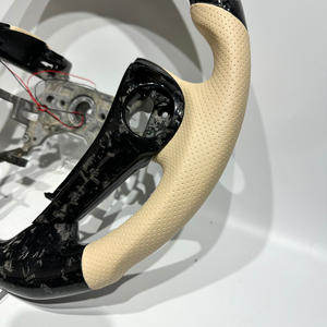 Piezas de <span class=keywords><strong>Tuning</strong></span> para Automóviles, Volante de Coche de Fibra de Carbono Genuina con Cuero Perforado y Velocímetro LED, Apto para la 9ª Generación de Odyssey - Product Image 3