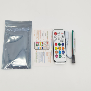 Không dây mini điều khiển 21key RF điều khiển từ xa <span class=keywords><strong>LED</strong></span> Mini Dream Color điều khiển cho Giấc Mơ Màu <span class=keywords><strong>pixel</strong></span> <span class=keywords><strong>LED</strong></span> dải ánh sáng - Product Image 5
