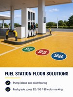 Revêtement Antidérapant Coloré en Résine MMA pour Allées de Stations-Service, Entrées de Parking et Terrasses – Prix Usine
